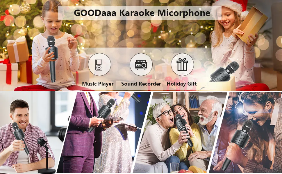 Wireless Bluetooth Karaoke Portable Microphone With Duet Singing, Recording  Play, Reverb Portable And Perfect Gift For Adults And Kids, Ideal For Home  KTV Model 230816 From Kang04, $32.73