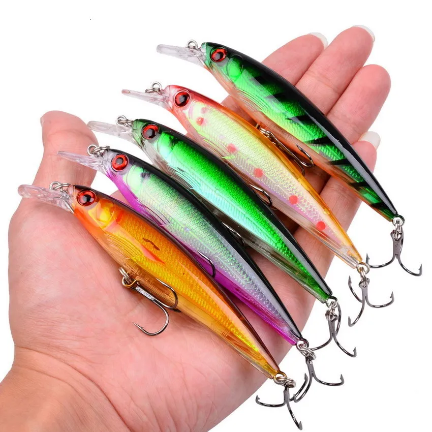 釣りルアーセット、43個ハードベイトミニミノーフローティング