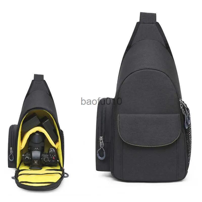 Camera bag accessories Nylon Shoulder Camera Bag Handbag Crossbody Chest Bag for Nikon Canon DSLR Digital Cameras Lens Accessories HKD230817