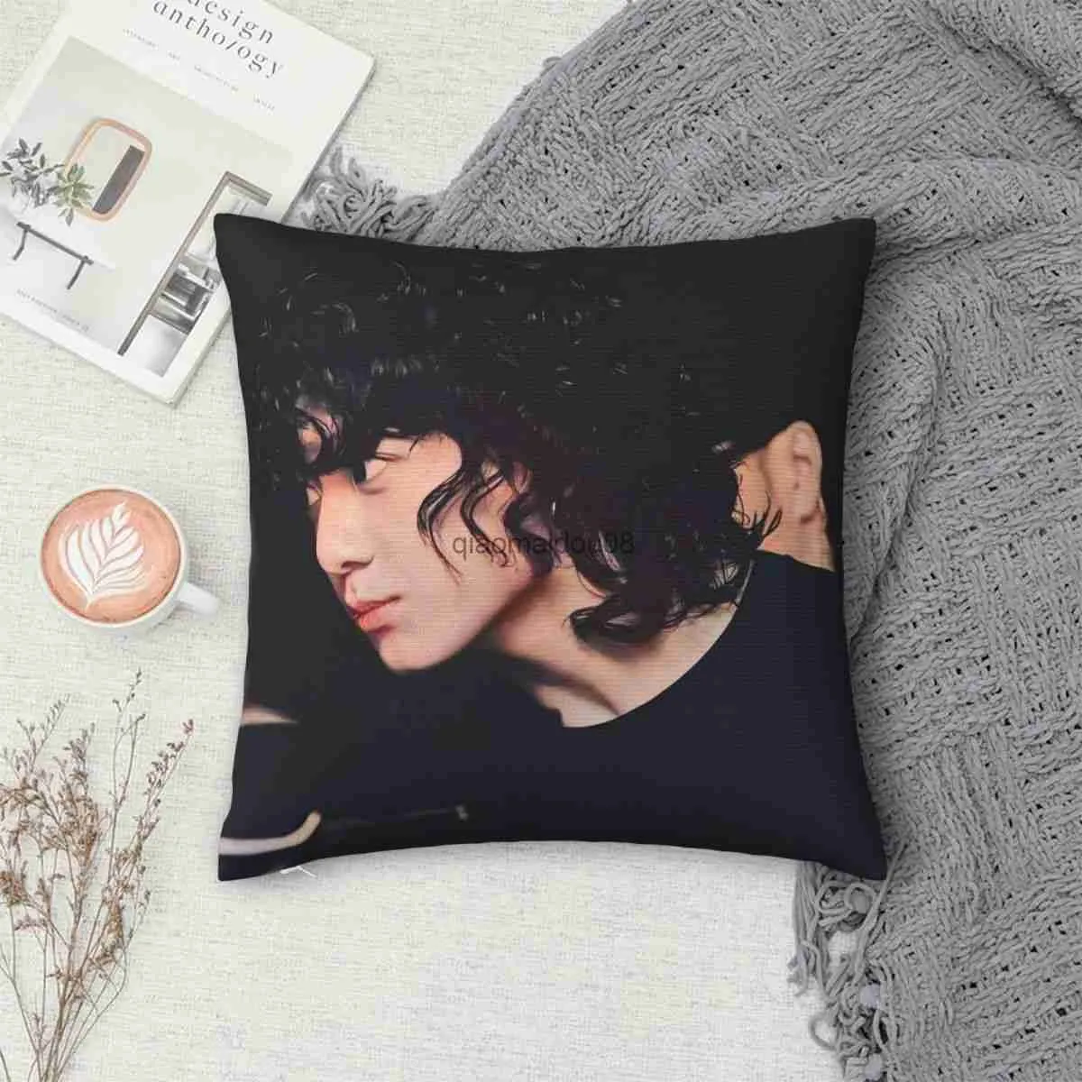 Pillow Case Kpop Cushion Kpop case Plush Version DIY 134 Cushion Cover Square Poszewka 30x30CM 40x40CM 45x45CM 50x50CM 55x55CM 60x60CM HKD230817