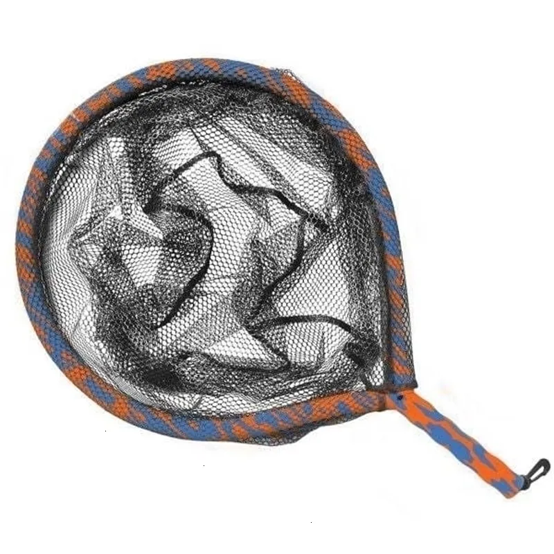 Fishing Accessories Sports Floating Net 30 with elastic lanyard Orange and  Blue 230816