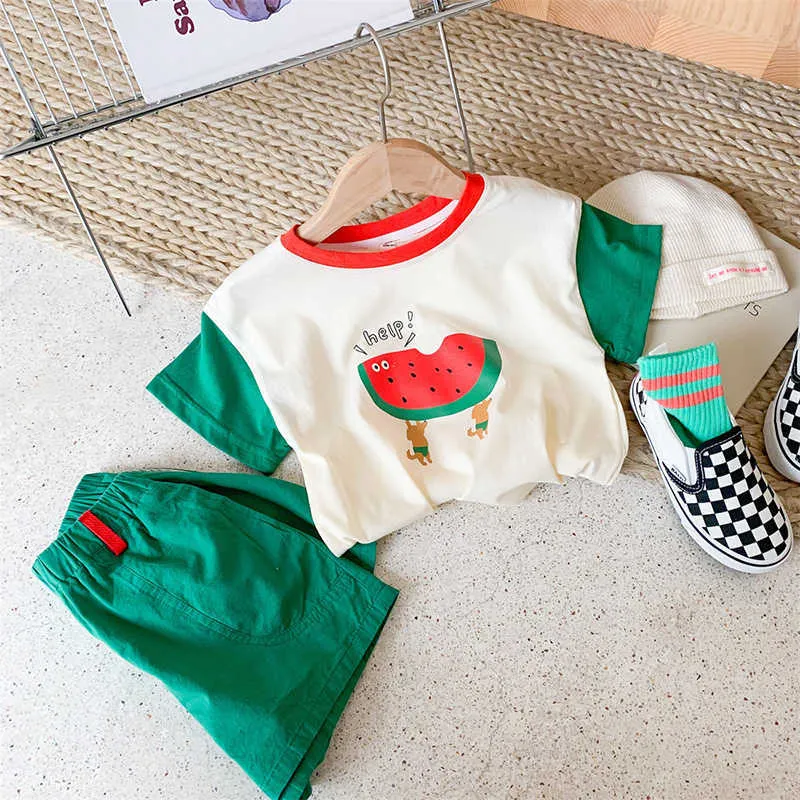 Clothing Sets Summer Boys Clothing Set Cute Watermelon Print Tee and Shorts Pcs Boys Suit