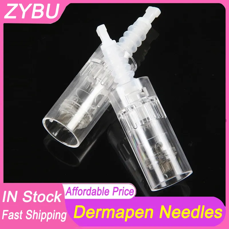 50 PCS DERMAPEN針カートリッジ銃剣カートリッジ12 24 36 42 PIN NANO 3D 5D Needle MTS Micro Skin Needling DR PEN M7 M5 E30 N2と互換性