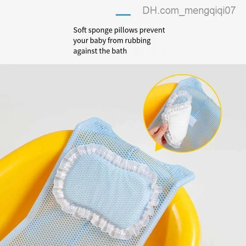 Banyo Küvetleri Koltuklar Bebek Duş Küvet Mat Anti Slip Küvet Koltuk Ayarlanabilir Yenidoğan Güvenlik Küvet Destek Ped Katlanabilir Yumuşak Yastık Z230818