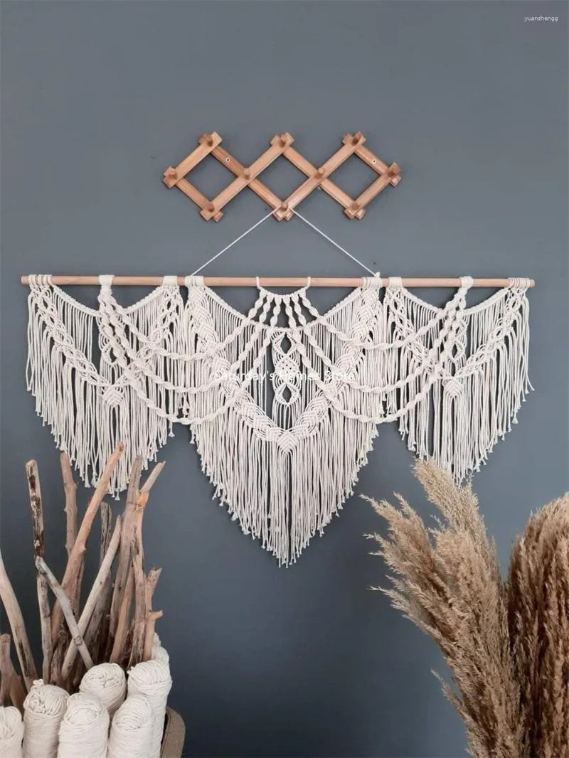 Taquestres de tapeçaria grande tapeçaria de tapeçaria à mão parede boêmia pendurada em decoração boho decoração decoração de fundo de quarto