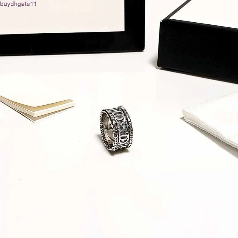 DB5U Ring Luxury Men and Women G Letter Fashion Letter Brass non fattiera anti-allergie Regalo di compleanno di San Valentino