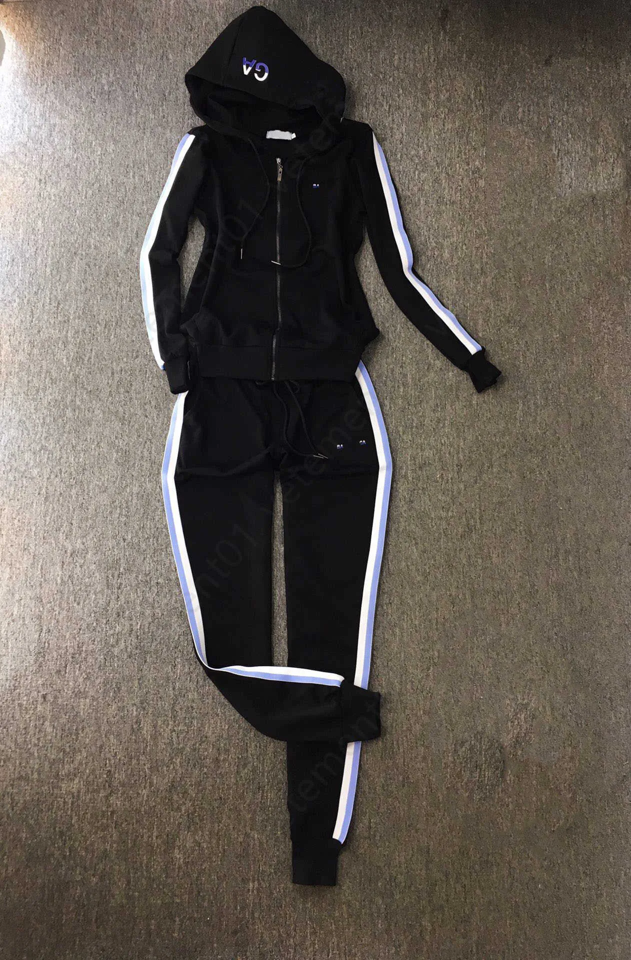 Survêtement Femmes À Capuche Track Jogger Survêtement Deux Pièces Ensemble Costumes De Sport De Haute Qualité À Manches Longues Zip Up Veste À Capuche Avec Pantalon De Survêtement Femmes Designer Vêtement