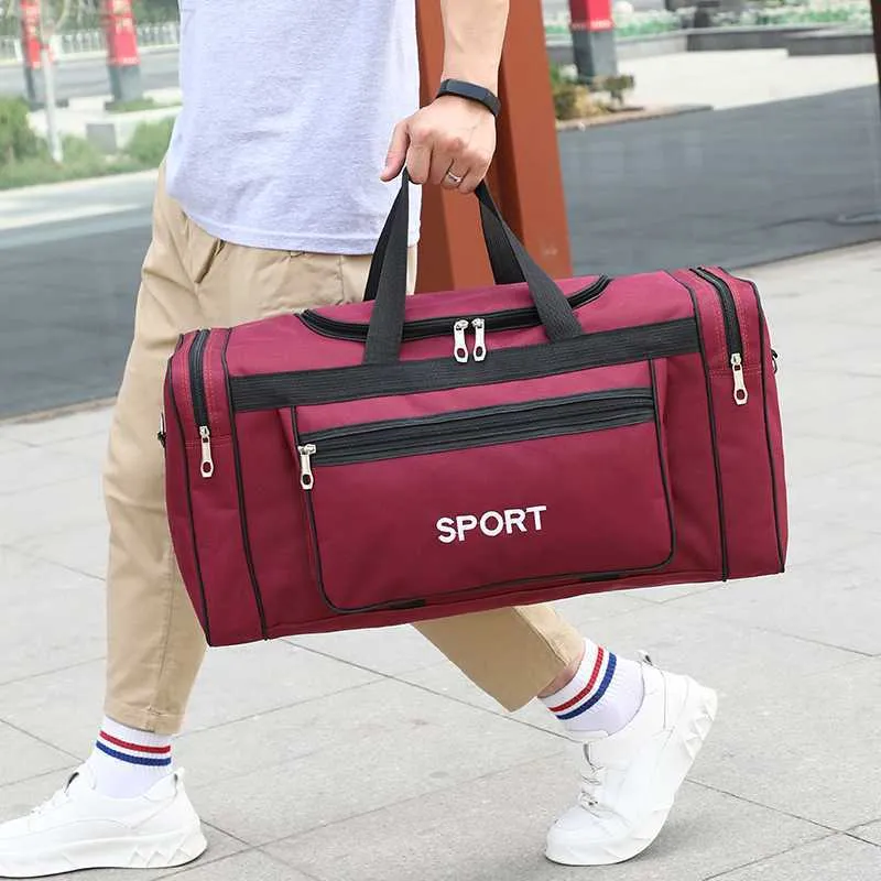 Bolsa de viaje grande multifuncional para hombre, bolso de lona de alta  calidad para viaje, equipaje