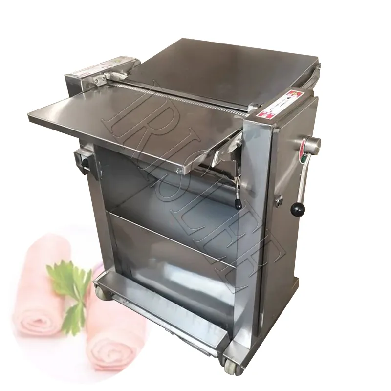 Adjustable Thickness Skinner Pork Skin Peeling Cutting Machine Price Peeling Pork Skin Machine