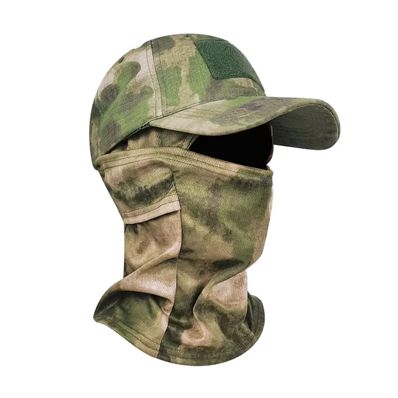 Ball Caps Tactical Camouflage Mask Hat Baseball Cap Beanies Military Skullies Women Men Hip Hop Fishing Sun Hat Outdoor Camping Hiking Cap 230817