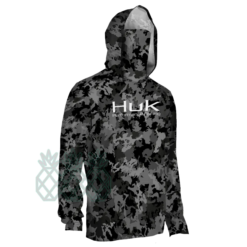 Outdoor Shirts HUK Fishing Shirt Summer Performance Fishing Clothing Mens  Long Sleeve Uv Protection Mask Fishing Hooded Shirts Upf 50 T Shirt 230817  From Nan09, $18.14