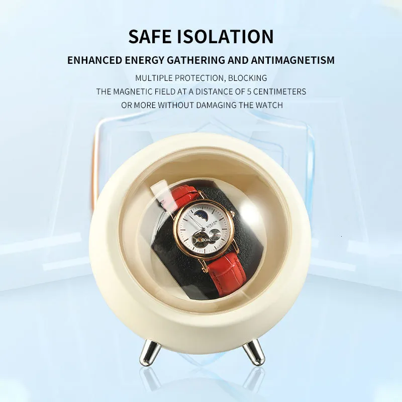 Automatic Single Watch Winder for 2024, IBBETON Watch Winder Box, Battery/USB Powered, with Mabuchi Silent Motor, Ideal for Automatic Watch Storage Automatic Single Watch Winder for 2024, IBBETON Watch Winder Box, Battery/USB Powered, with Mabuchi Silent Motor, Ideal for Automatic Watch Storage