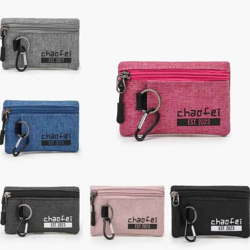 DHL200 st Coin Purses Women Oxford Letter Printing Plain Waterproof Protable Short Wallet Mix Color