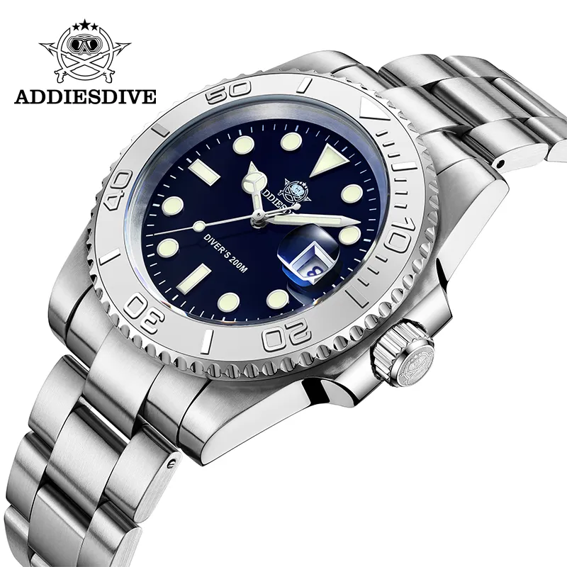 Outros relógios Addiesidve Men's Stainless Steel Relógio 200m Diver BGW9 Super Luminous Relloj Hombre Europeu e American Business Quartz 230816