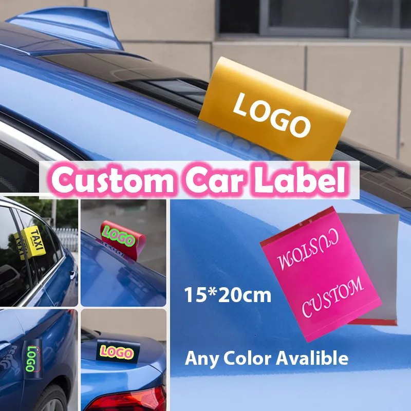 Другие декоративные наклейки 1pcs Custom Creative Cartoon Fun Car Sticker Label Label Decal 230816