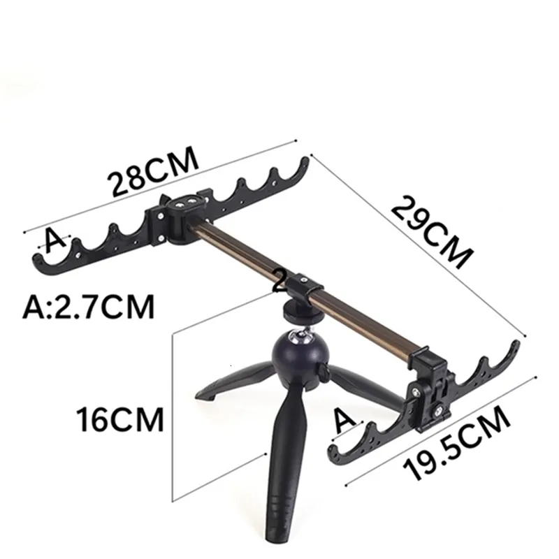 Collapsible Ice Fishing Rod Holder Holder With 6 Groove Capacity Portable  Aluminum Alloy Stand For Ice Pole And Accessories 230816 From Kang07,  $13.67