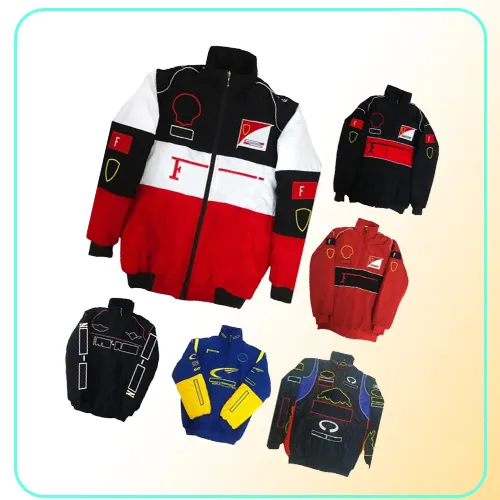 Racing Jacket Winter Car Full Embroidered Logo Cotton Clothing Spot 3488427