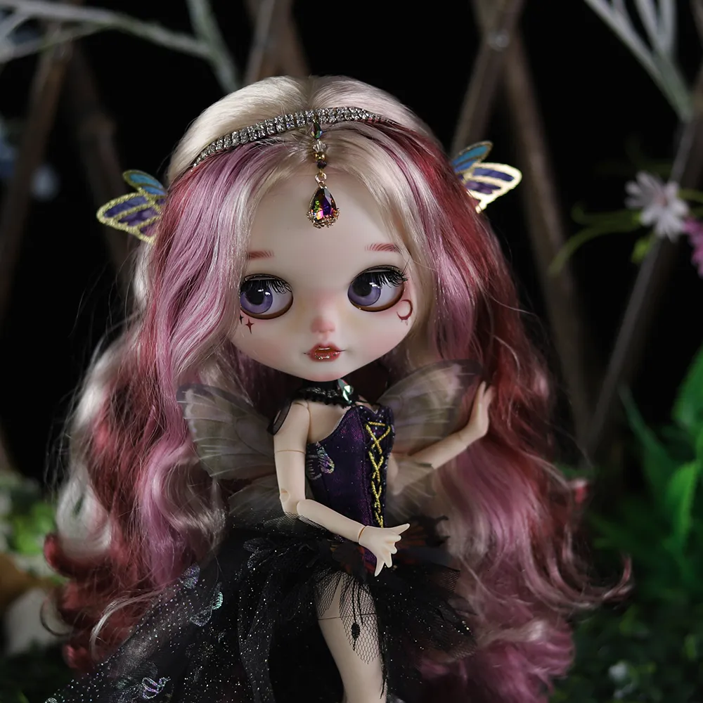 Dolls Icy DBS Blyth Doll 16 BJD 30cm Ball Joint Boly Special Color hair衣類や靴を含むカスタマイズされたハンドメイクの顔230816