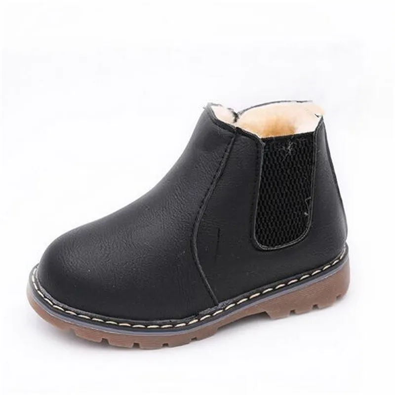 2023 Autumn Winter Fashion Casual Kinderen Martin Boots Boys Girls Comfortabele niet-slip korte laarzen plus fluwelen warme kinderlaarzen