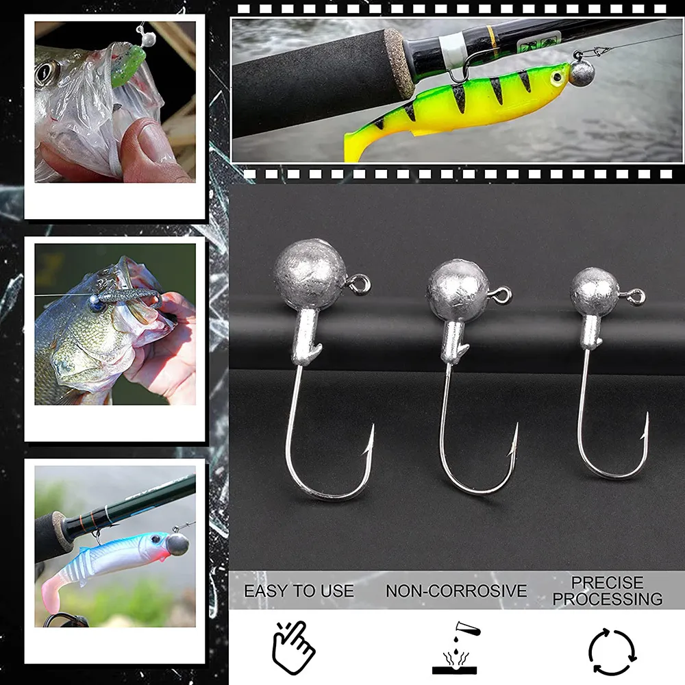 Tiny Fishing Hooks Set For Bass, Flounder, And Saltwater Fishing