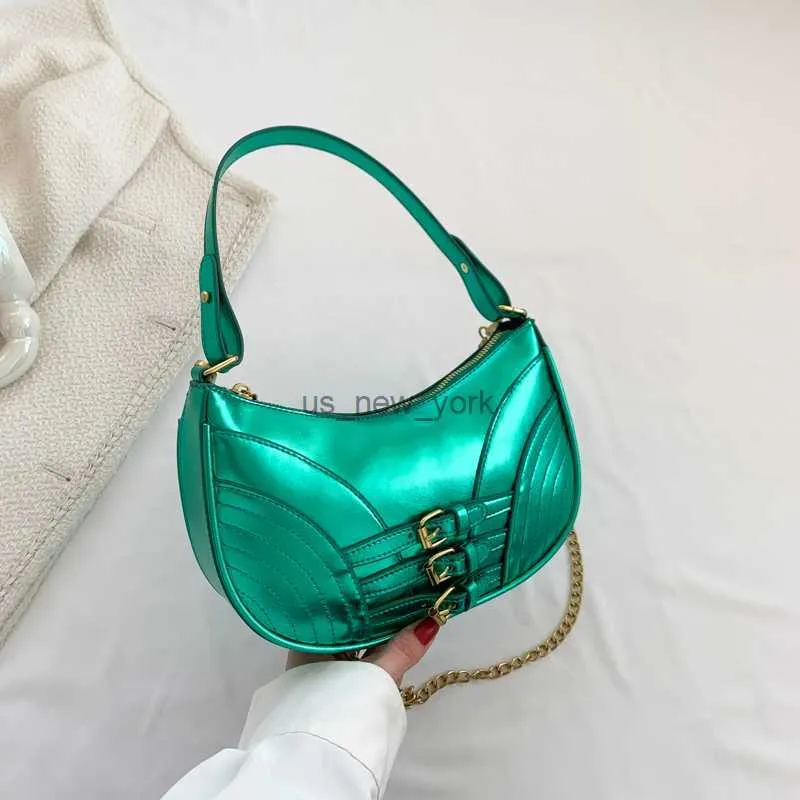 Hobo Quality Soft PU Leather Shoulder Bags for Women 2023 Fashion Designer Handbags Lady Wallets Casual Sweet Underarm Half Moon Bags HKD230817