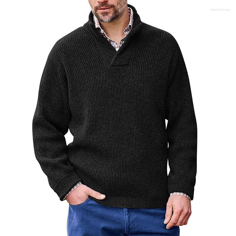 Maglioni mascheri mascheri casual uomo inverno inverno girare girare a v-scollo a v-scollo a maniche lunghe maglione maschili abiti abiti autunno solido