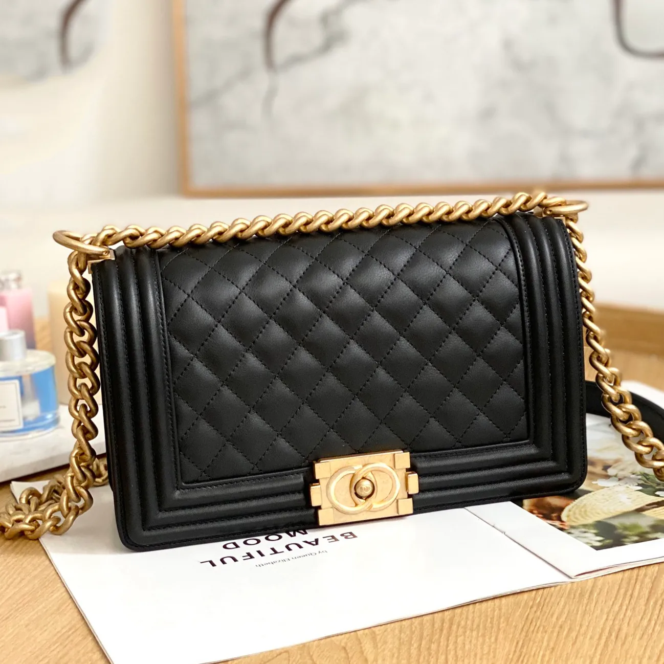 Cross Body bag Designer Bag Shoulder Handbags Caviar 2 Cs Boy Classics Flap Chain Bags Large Capacity Top Quality Multifunctional Diamond Lattice A
