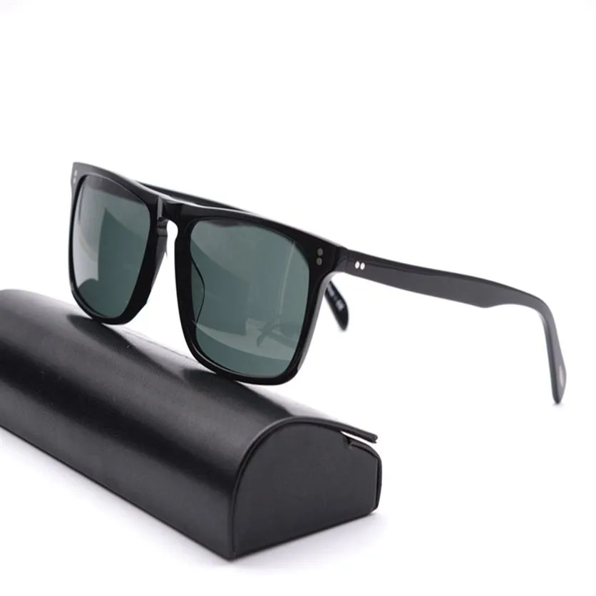 Целые годы OV5189-S Стеклянная линза Прямоугольная рама Sunglasses OV5189 Винтажные мужчины и женщины солнцезащитные очки высокое качество с Origina196V