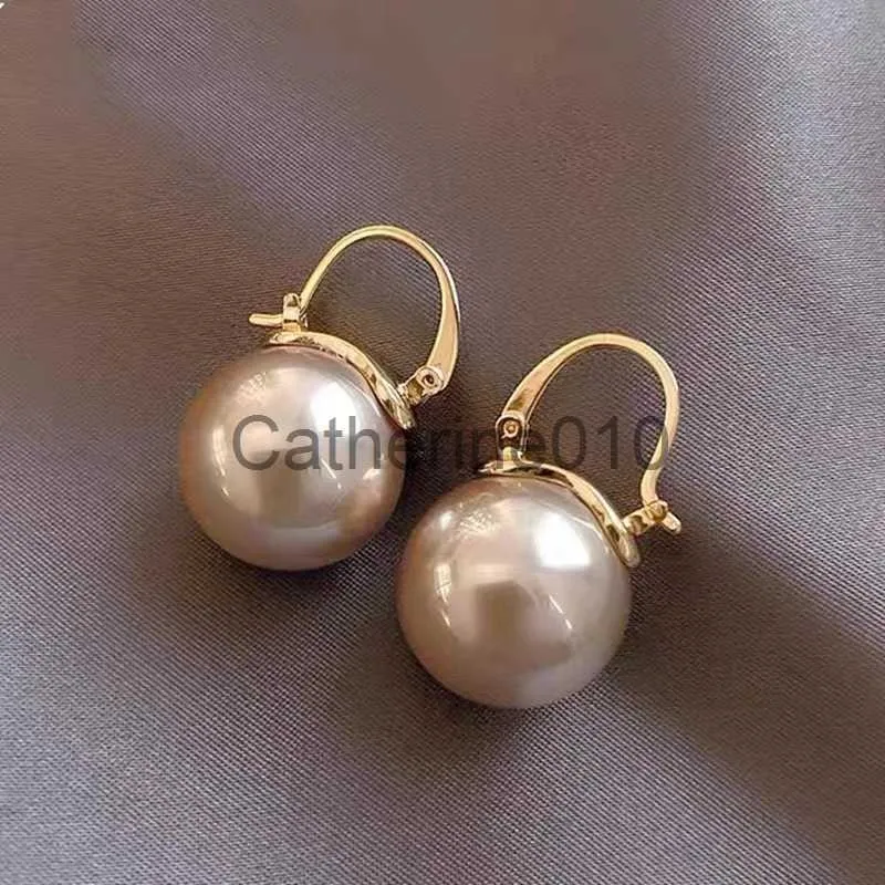 Charm Pearlörhängen Rostfritt stålörhängen Fashion Smycken Lyxig guldfärgörhängen för kvinnor 2023 Trendmother's Gift Baroque J230817