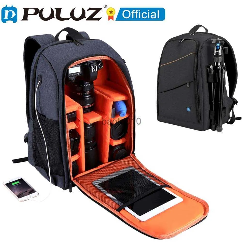 Kamera-Bag-Zubehör Puluz Outdoor Tragbarer wasserdichtes Rucksack Handheld PTZ Stabilisator Kameratasche mit Regenabdeckung für DJI Ronin-S/ Ronin-SC-Tasche HKD230817