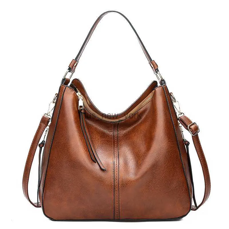 Soft PU Leather Tote Shoulder Bag For Women – Large Capacity, Lightweight, Multi-Pocket Hobo Bag