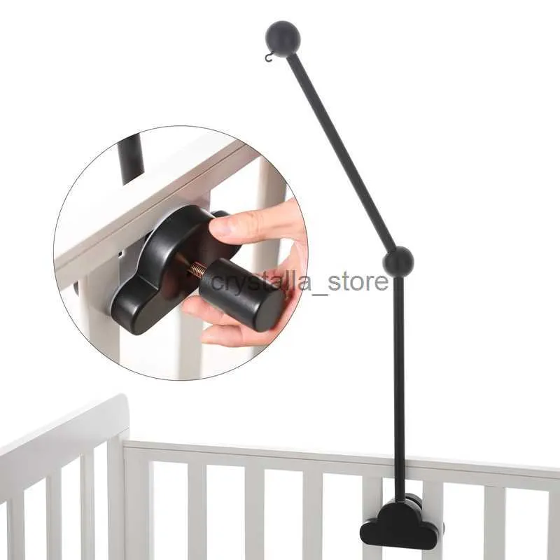 Baby Bed Bell Crib Rattle Toys Box Wooden Bed Bell Bracket Educational Toy Nordic Hanging Decor Accessories Gifts HKD230817