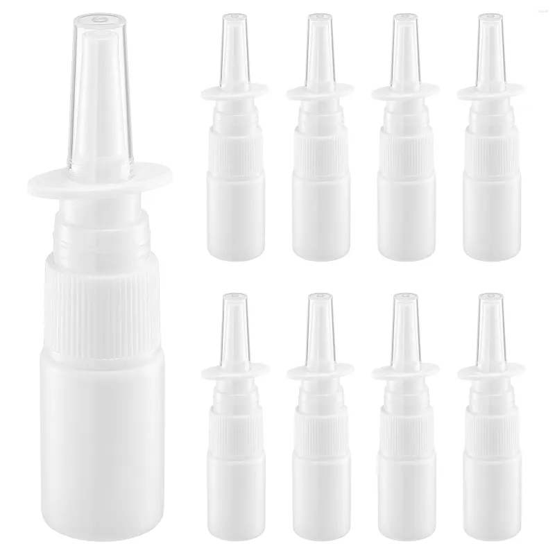Bottiglie di stoccaggio 20pcs spray nasale spruzzatori di viaggio vuoto bottiglia fine (10 ml)