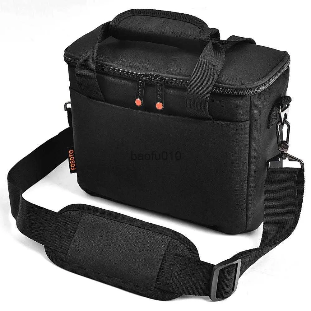 Camera bag accessories fosoto FT-660 Fashion DSLR Camera Bag Shoulder Waterproof Bag Video Camera case Photo Bag For Canon Nikon DSLR Camera Lens HKD230817