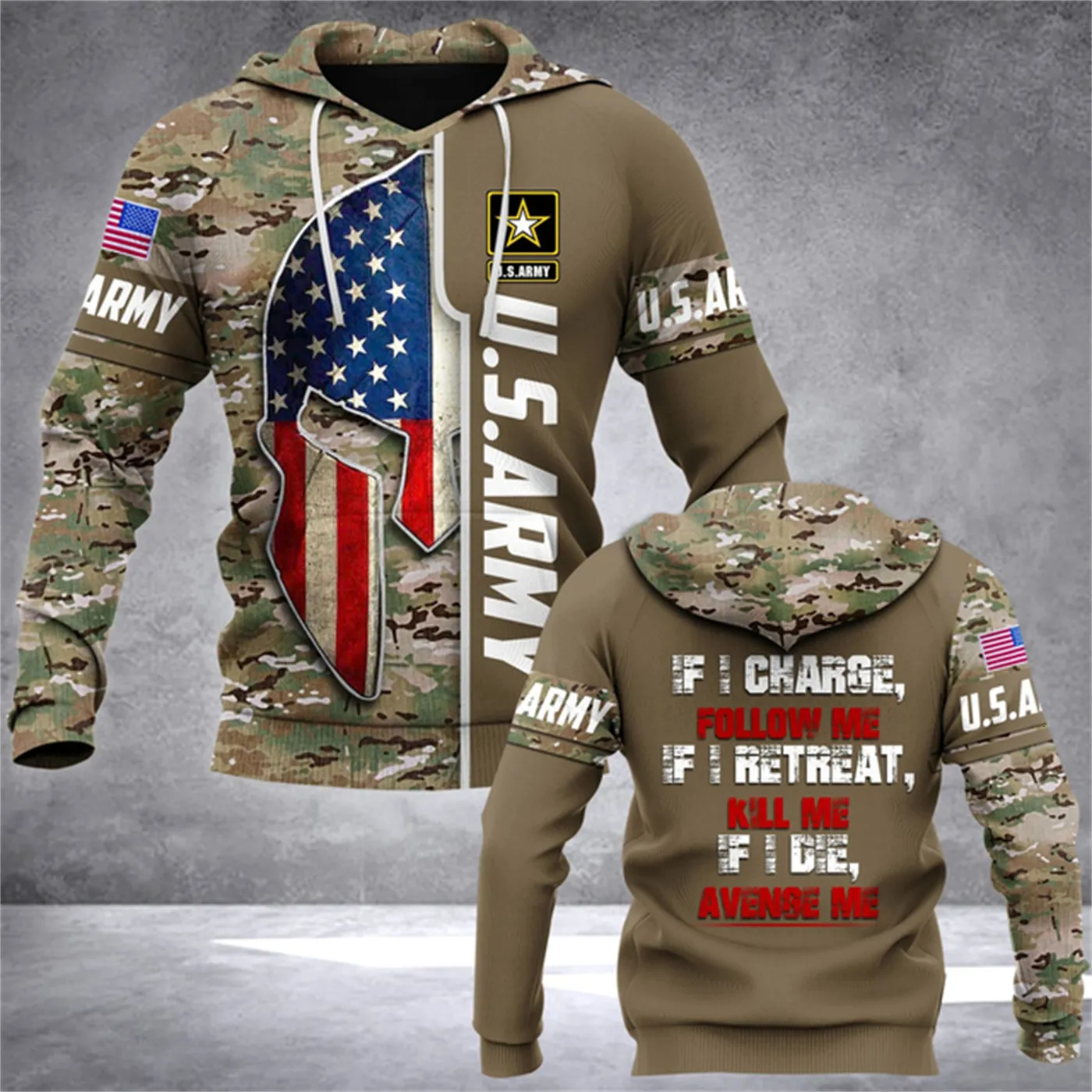 Men's Hoodies Sweatshirts PLstar Cosmos Veteran Military Army Suit Soldier Camo Autumn Pullover Fashion Tracksuit 3DPrint Men/Women Casual Hoodies A-23 230816