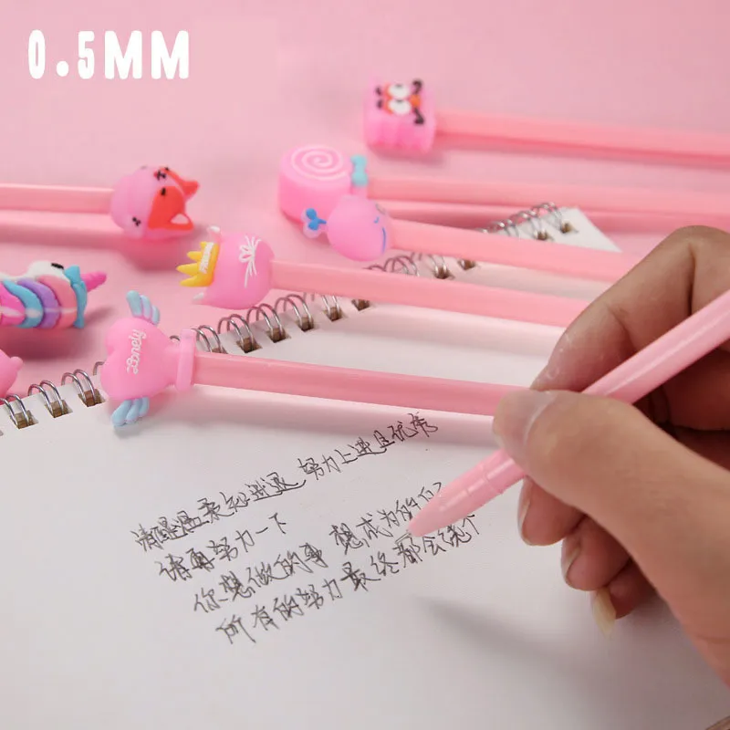 6Pcs/set Stray Kids Kawaii Cartoon Skzoo Erasable Gel Pen 0.5mm