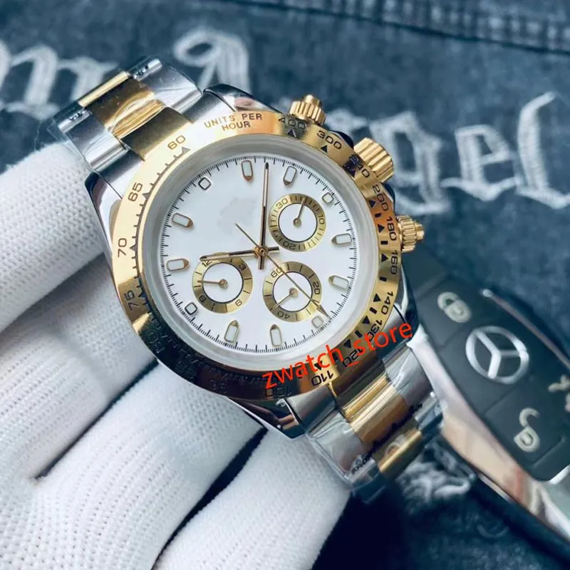 Relógio masculino de luxo de alta qualidade com movimento automático relógio de vidro de safira relógio de aço inoxidável com mostrador preto relógio de designercaijiaminwatch boxnoob