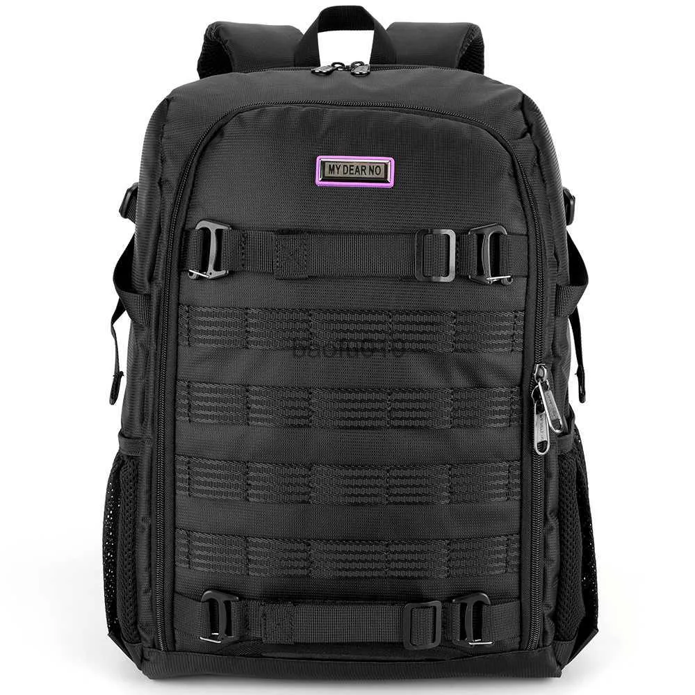 Camera bag accessories Stylish Camera Bag Large Capacity DSLR Shoulders Backpack Tactical Outdoor Photography Bag Waterproof Photo Video Travel Case HKD230817