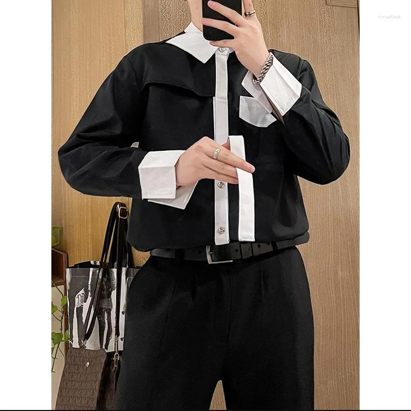 Men s Casual Shirts G0893 Fashion 2023 Runway Luxury European Design Party Style Clothing