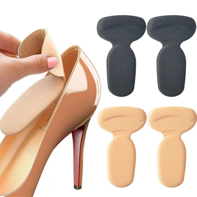 T-Shape Heel Grips for Shoes Anti-Slip Heel Cushions, Adjustable
