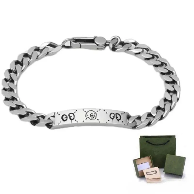 Bracciale alla moda, bracciale sfumato da uomo, bracciale di design unisex, gioielli in acciaio inossidabile al titanio, catena classica da donna, da regalare al marito, da regalare al fidanzato