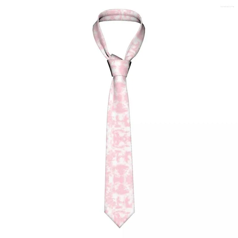 Tinte di prua tinta tintura cravatta uomo donna poliestere da 8 cm collo rosa per accessori magri stretti regalo cravat