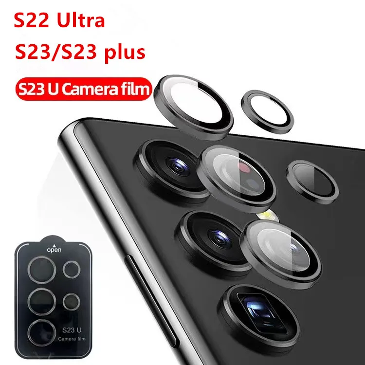 Protettore per lenti per telecamera per cellulare Eagle Eye per Samsung S22 Ultra S23 S24 Plus Fram Ultra Metal e Film di vetro