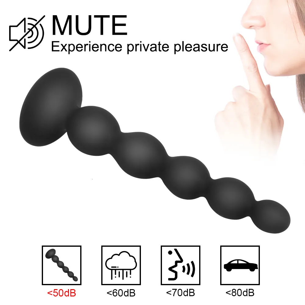 Toys IKOKY Anal Beads Butt Plug Vibrator Prostate Massage 10 Speed Dual Motor Remote Control Anus Stimulator S_voghion.com