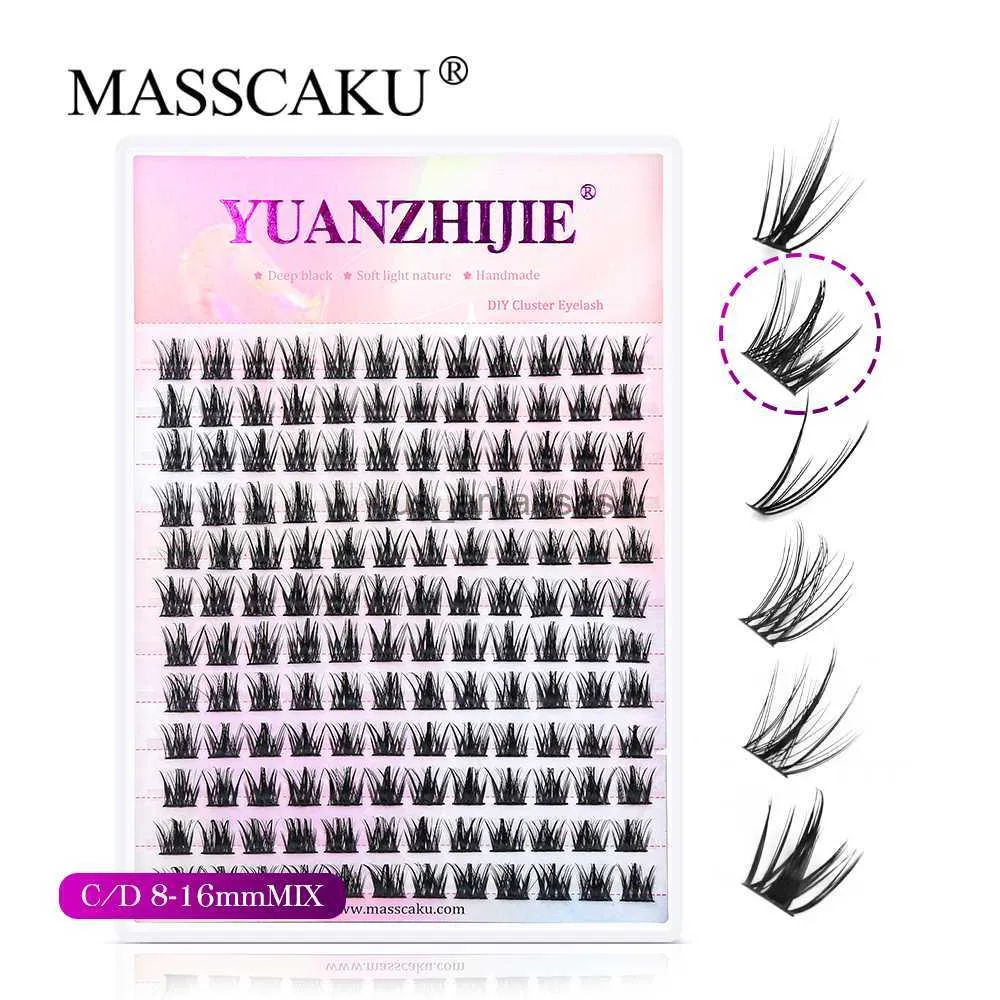 False Eyelashes MASSCAKU Lashes Thick Little Devil False Eyelashes Bundles Single Cluster Segmented Natural Simulation Cos Eyelashes Extension HKD230817