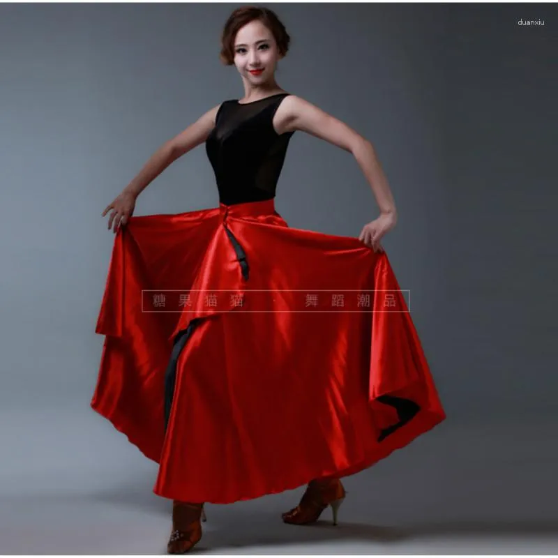 Stage Wear Lady Latin Dance Rok Vrouw Pasodoble Cape Performance Competition Dancing B-6824