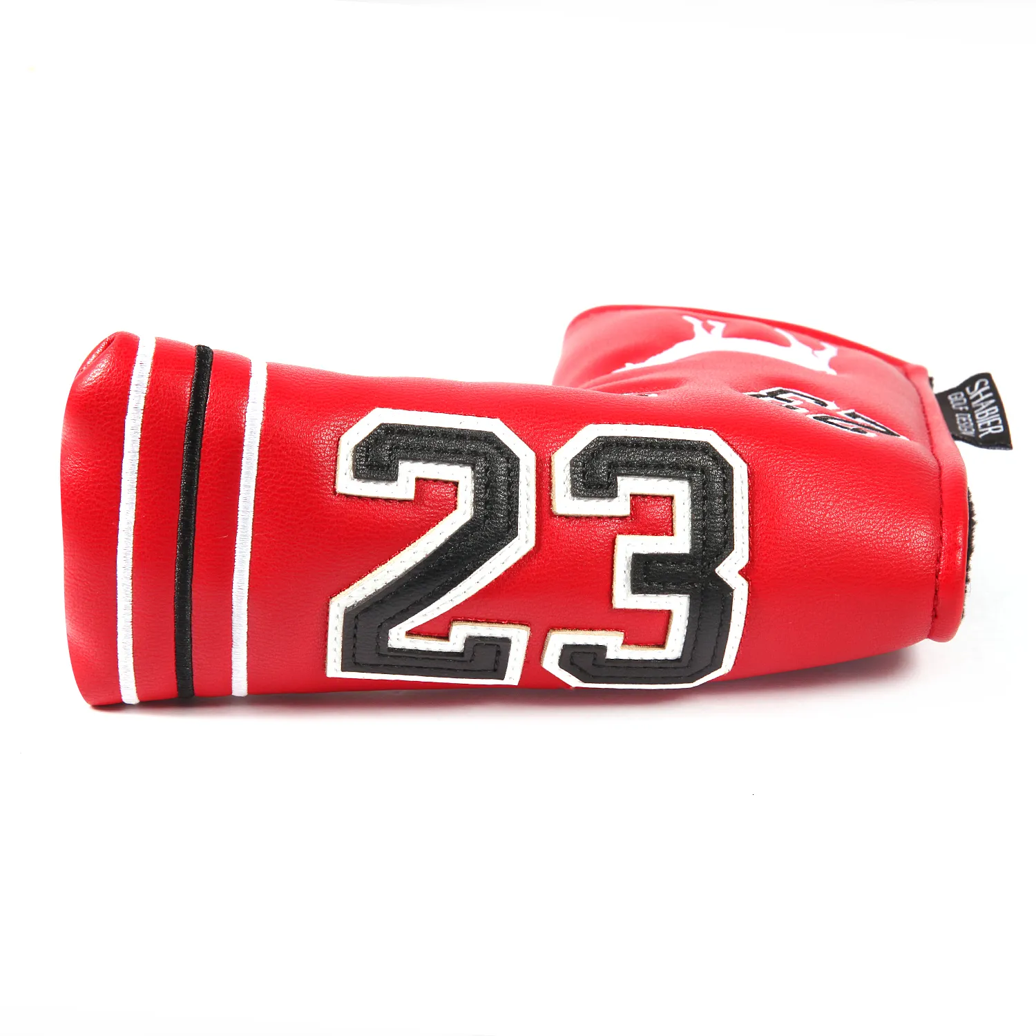 Autres produits de golf en cuir Shabier Red # 23 Strong Magnetic Closure Golf Golf Putter Head Cover 230817