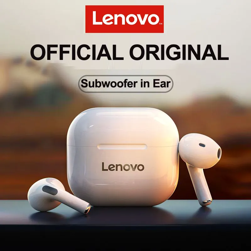 Nowy oryginalny Lenovo LP40 TWS bezprzewodowe słuchawki Bluetooth 5.0 Podwójna stereo redukcja szumu Bass Touch Control Długie w trybie gotowości 230 mAh