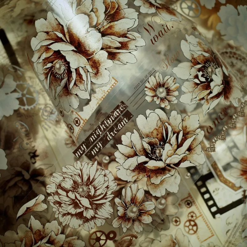 10 Roll Washi Tape Set - Vintage Floral Decorative Tapes For Journaling & Crafts