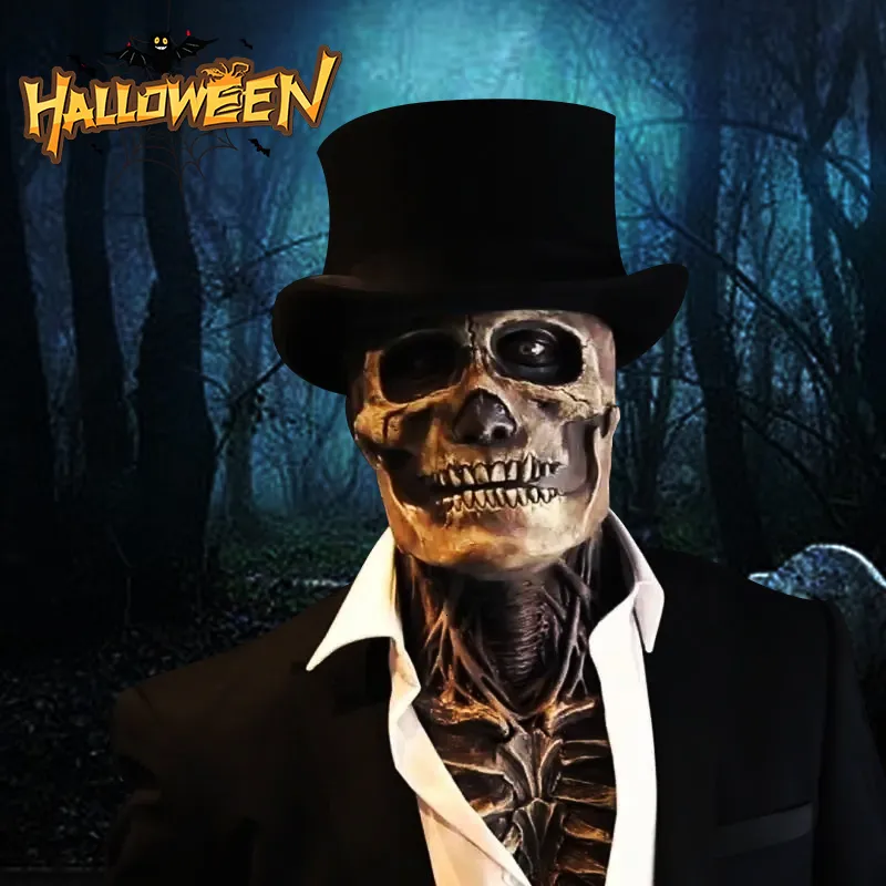 Партия маски Хэллоуин Маска ужасов 3D реальность полная голова маски черепа